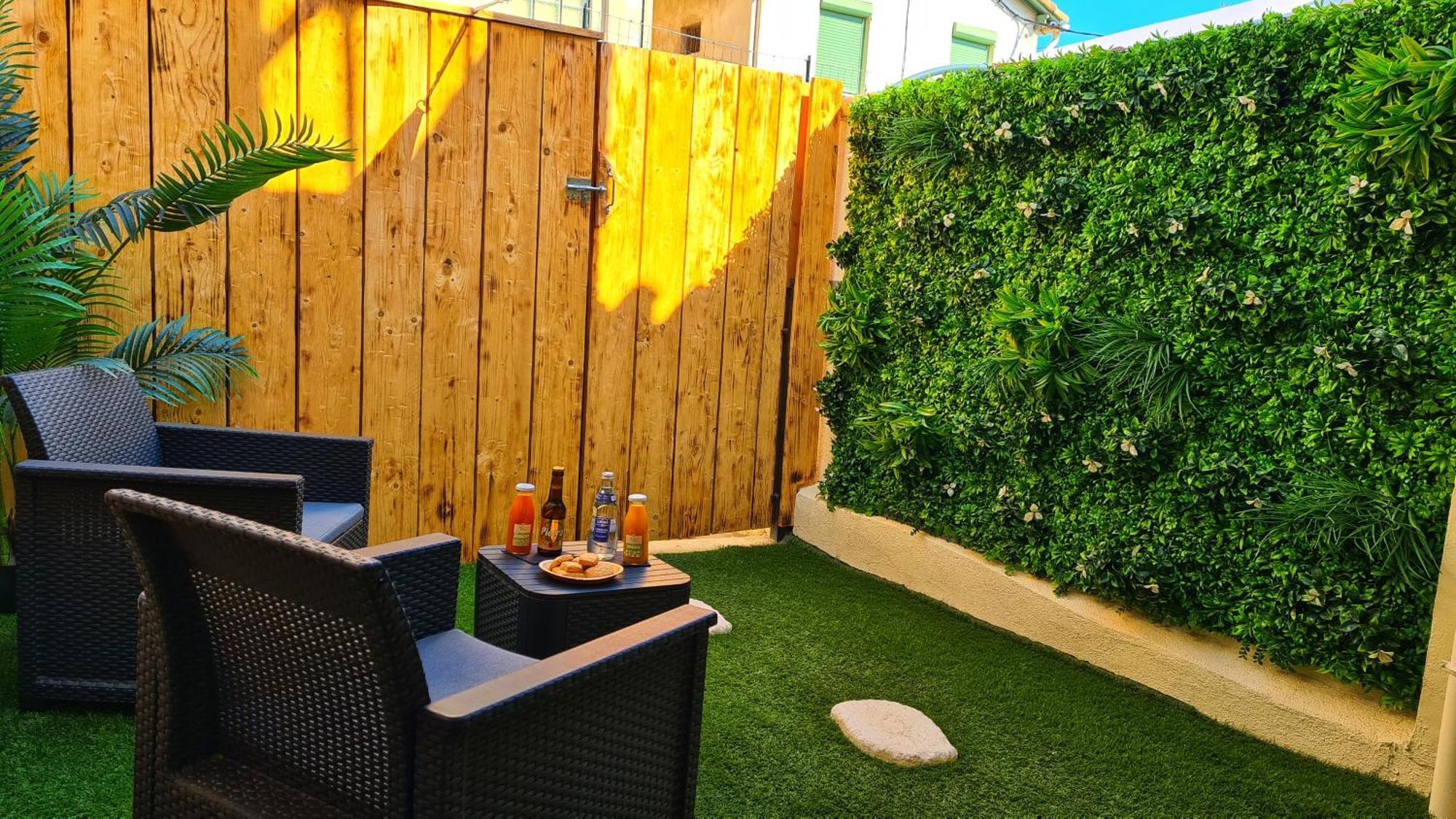 T2 Chambre Miroir Jardin Et Parking Prive Marseille Ngoại thất bức ảnh